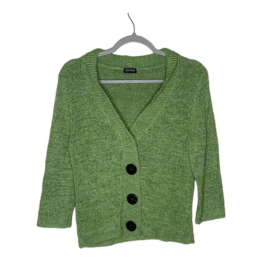Gerry Weber Textured Knit Cardigan with Snap Closure